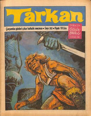 Tarkan Çizgi Roman Sayı582 13 Ocak 1982- Sezgin Burak NDR80591 - 1