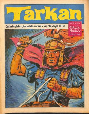 Tarkan Çizgi Roman Sayı586 10Şubat 1982 - Sezgin Burak NDR80584 - 1