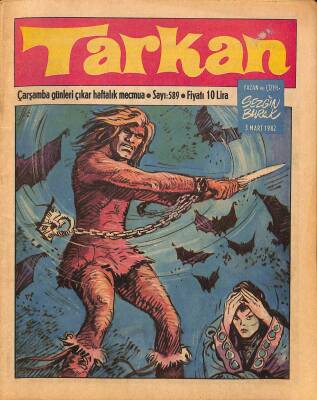 Tarkan Çizgi Roman Sayı589 3 Mart 1982 - Sezgin Burak NDR80578 - 1