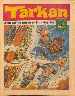 Tarkan Çizgi Roman Sayı590 10 Mart 1982 - Sezgin Burak NDR80579 - 1