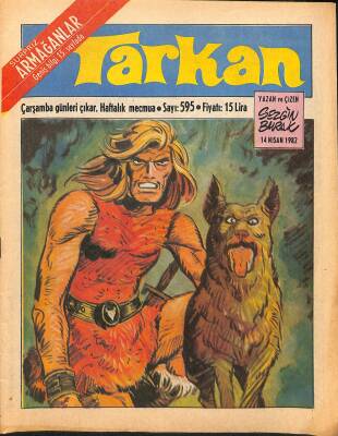 Tarkan Çizgi Roman Sayı595 14 Nisan 1982 - Sezgin Burak NDR80571 - 1