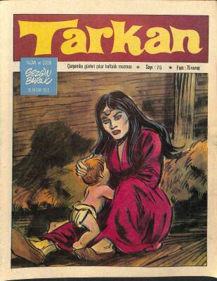Tarkan Çizgi Roman Sayı75 26 Nisan 1972 - Sezgin Burak NDR81000 - 1