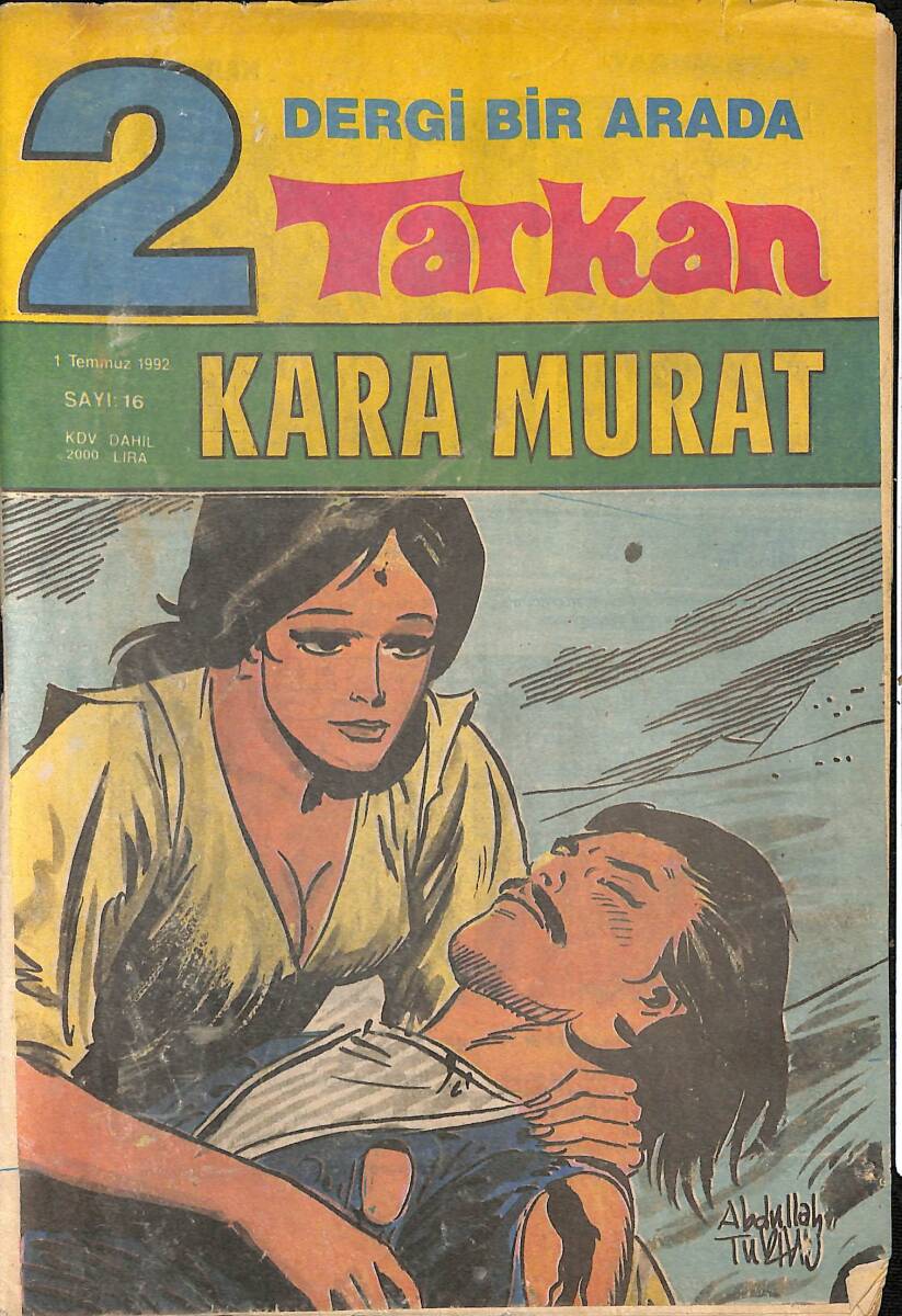 Tarkan - Kara Murat 1 Temmuz 1992 Sayı 16 (Kardeş Kanı - Honoriya'nın Yüzüğü) NDR91479 - 1