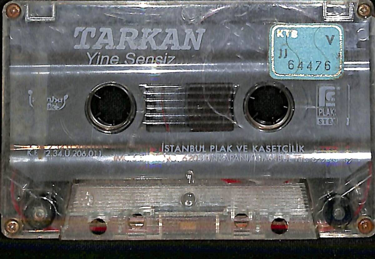 Tarkan - Yine Sensiz... Kaset (Mavi Bandrol - İkinci El) KST27727 - 1
