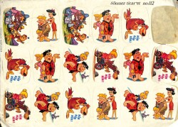 Taş Devri 17li Sticker KRT13982 - Gökçekoleksiyon