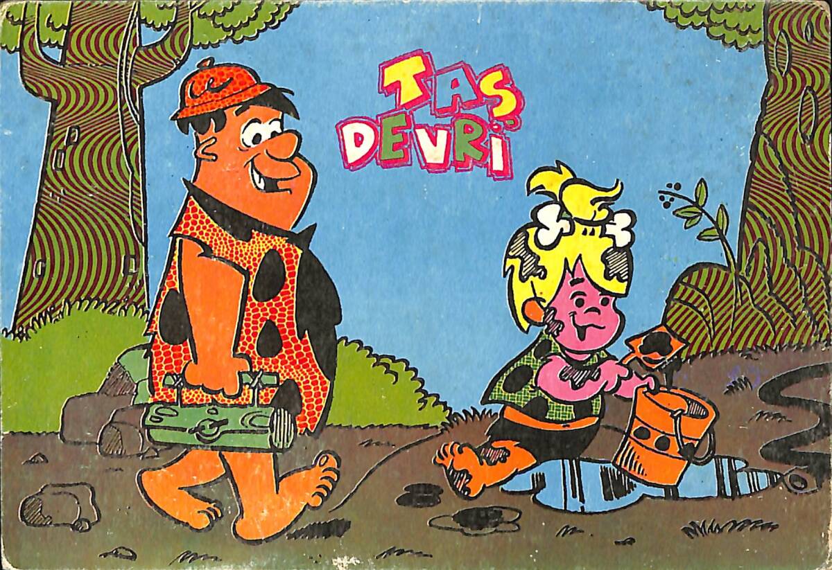 Taş Devri Kartpostal (Küçük Boy) KRT23447 - 1