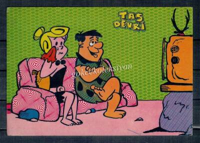 Taş Devri Temalı Kartpostal KRT4844 - 1