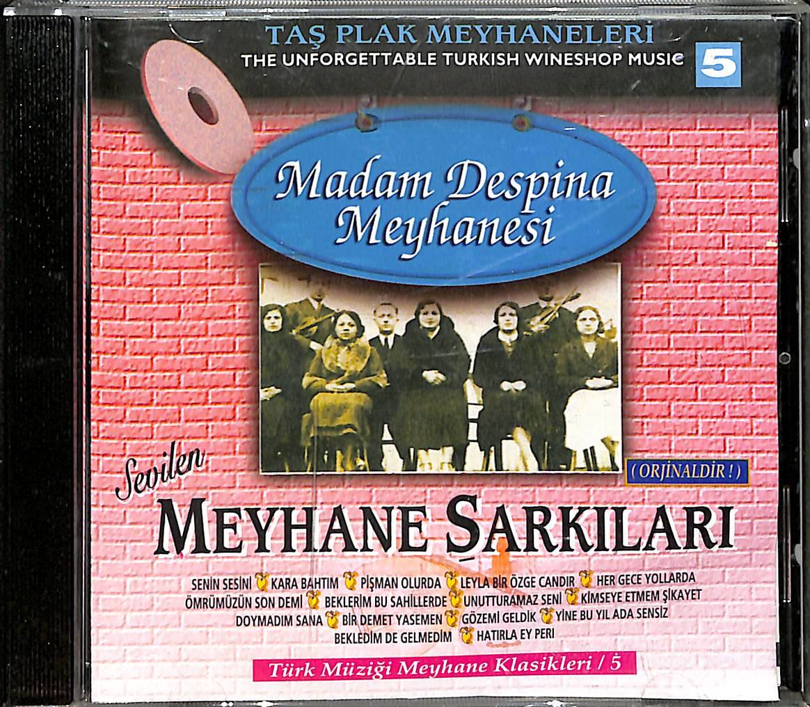 Taş Plak Meyhaneleri 5 - Madam Despina Meyhanesi , Meyhane Şarkıları CD (İkinci El) CD3876 - 1