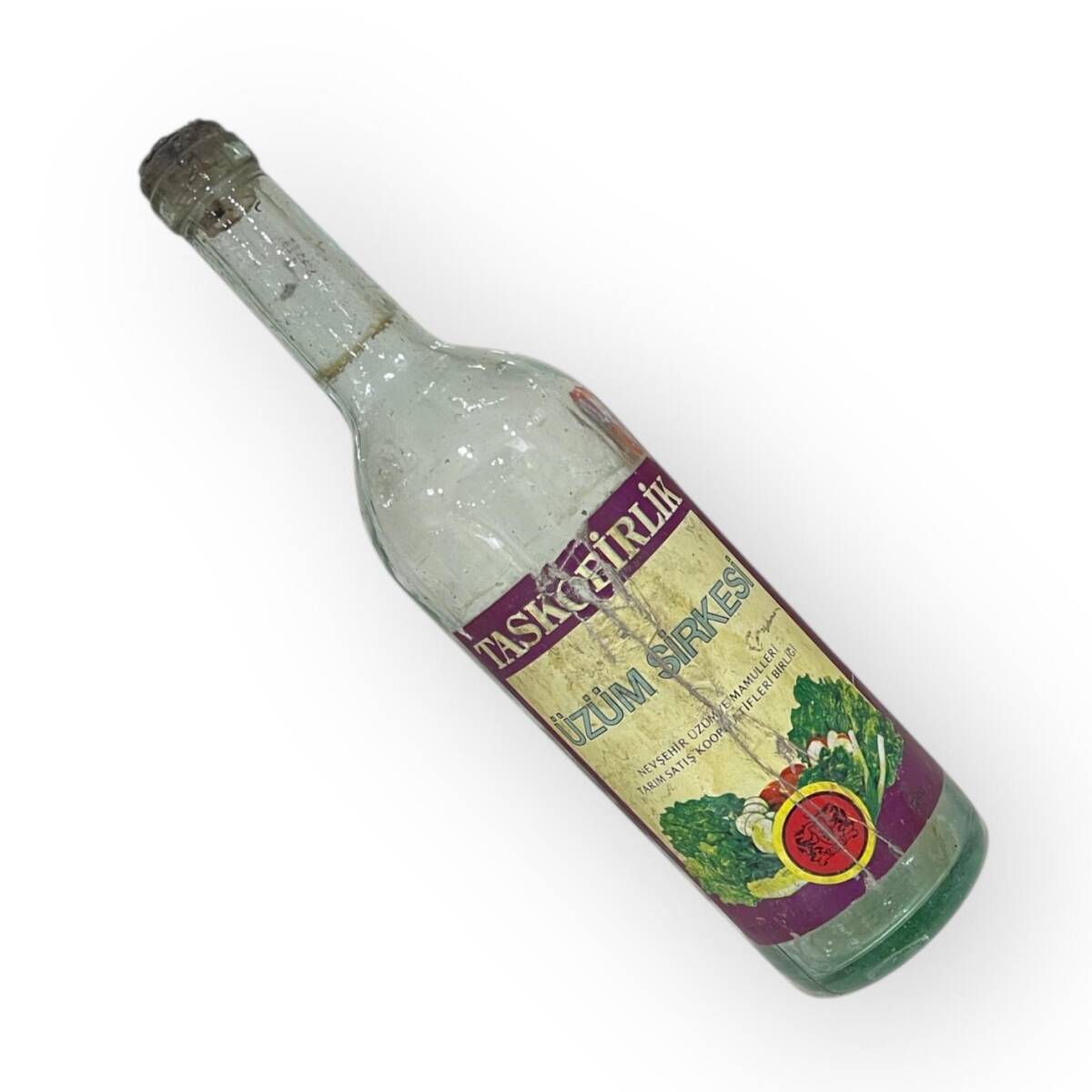 Taskobirlik Üzüm Sirkesi Sirkesi Boş Şişe 1980s 70cl #AOB5145 - 4