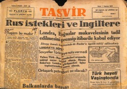 Tasvir Gazetesi 1 Temmuz 1945 - Rus İstekleri Ve İngiltere GZ71170 - 2