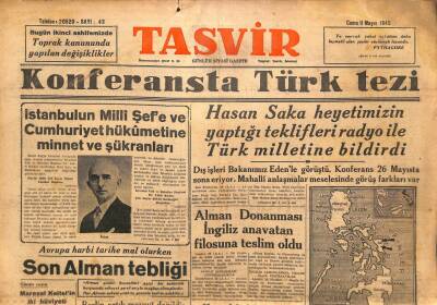 Tasvir Gazetesi 11 Mayıs 1945 - Sovyet Japon Harbine Doğru GZ71195 - 2