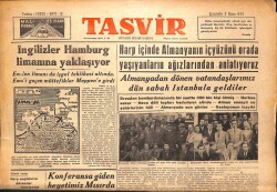 Tasvir Gazetesi 11 Nisan 1945 - Konferansa Giden Heyetimiz Mısırda GZ71208 - 2