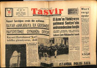 Tasvir Gazetesi 12 Mart 1963 - Mariner 2.Peyki Venüsü Çok Sıcak Ve Kuru Buldu GZ64950 - 2