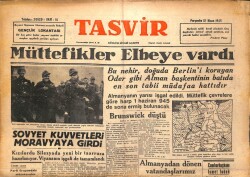 Tasvir Gazetesi 12 Nisan 1945 - Sovyet Kuvvetleri Moravyaya Girdi GZ71207 - 1