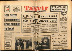 Tasvir Gazetesi 16 Mart 1963 - Fatin Rüştü Zorluya Ait Eşyanın Yeri Dün Açıklandı GZ64944 - 2
