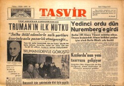 Tasvir Gazetesi 17 Nisan 1945 - Trumanın İlk Nutku GZ71202 - 2
