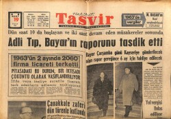 Tasvir Gazetesi 19 Mart 1963 - Adli Tıp Celal Bayarın Raporunu Tasdik Etti GZ64939 - 2