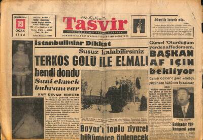 Tasvir Gazetesi 19 Ocak 1963 - Denizcilik Bankası Bir Davadan Kaçıyor GZ117349 - 1