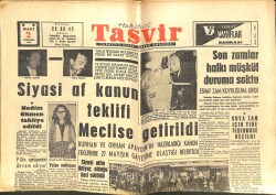 Tasvir Gazetesi 2 Mart 1963 - Kraliçe Süreyya Hollywood'un En Gözde Bekarını Baştan Çıkardı - İstanbul Halkı Bir Ortaçağ Hayatı Yaşıyor GZ144292 - 1