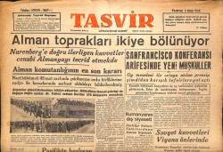 Tasvir Gazetesi 2 Nisan 1945 - Alman Toprakları İkiye Bölünüyor GZ71217 - 1