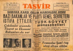 Tasvir Gazetesi 31 Mayıs 1945 - Türk Sovyet Münasebetleri GZ71177 - 2