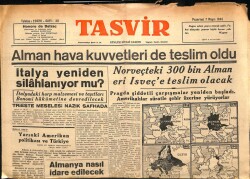 Tasvir Gazetesi 7 Mayıs 1945 - Alman Hava Kuvvetleride Teslim Oldu GZ71172 - 2