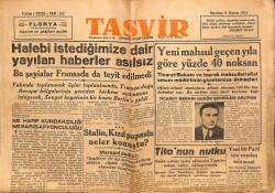 Tasvir Gazetesi 9 Temmuz 1945 - Stalin Kızıl Papazla Neler Konuştu GZ71184 - 2