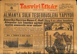 Tasviri Efkar Gazetesi 1 Eylül 1944 - Almanya Sulh Teşebbüsleri Yapıyor GZ71304 - 1