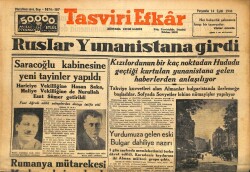 Tasviri Efkar Gazetesi 14 Eylül 1944 - Ruslar Yunanistana Girdi GZ71301 - 2