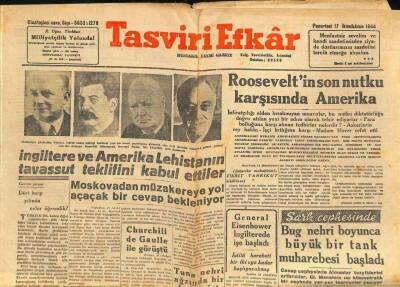 Tasviri Efkar Gazetesi 17 Ocak 1944 - İngiltere e Amerika Lehistanın Tavassut Teklifini Kabul Ettiler GZ71269 - 2