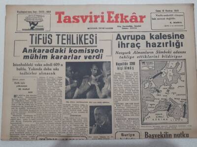 Tasviri Efkar Gazetesi 18 Haziran 1943 - Tifüs Tehlikesi Ankaradaki Komisyon Mühim Kararlar Aldı GZ71709 - 1
