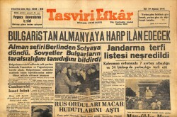 Tasviri Efkar Gazetesi 29 Ağustos 1944 - Rus Orduları Macar Hududunu Aştı GZ71318 - 1