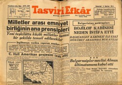 Tasviri Efkar Gazetesi 3 Haziran 1944 - Milletler Arası Emniyet Birliğinin Ana Prensipleri GZ71276 - 1