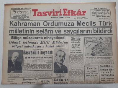 Tasviri Efkar Gazetesi 30 Mayıs 1941 - Giritte Almanlar Sudayı Aldılar GZ71689 - 1