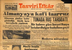 Tasviri Efkar Gazetesi 4 Eylül 1944 - Tunada Rus Tahşidatı GZ71306 - 1