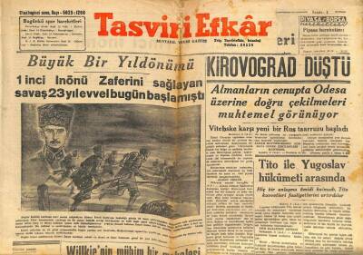 Tasviri Efkar Gazetesi 9 Ocak 1944 - Kirovograd Düştü GZ71267 - 2