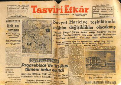 Tasviri Efkâr Gazetesi 1 Şubat 1944 - Sovyet Hariciye Teşkilatında Mühim Değişiklikler Olacakmış GZ116041 - 1