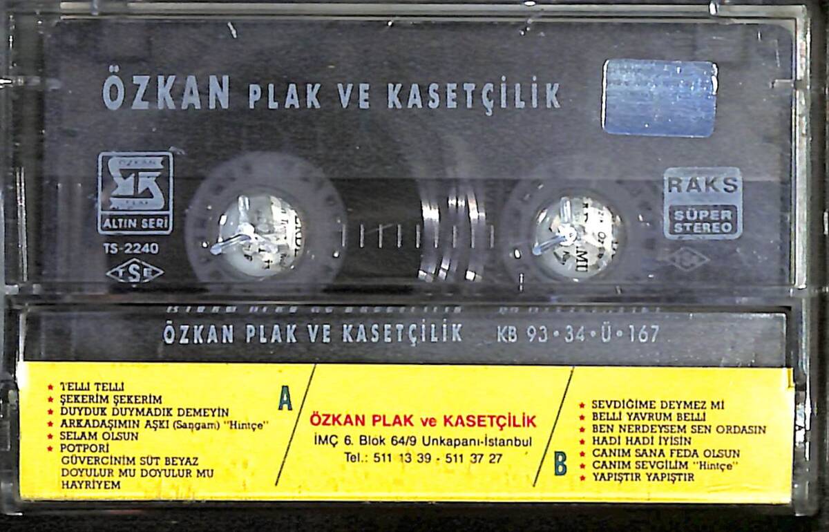 Tatil Tavernası 1 Kaset (İkinci El) KST28237 - 2