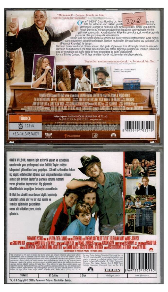 Tatlı Sahtekar (Beyonce) Son Çare Bodyguard (Owen Wilson) - 2 Adet VCD Film VCD1324 - 2