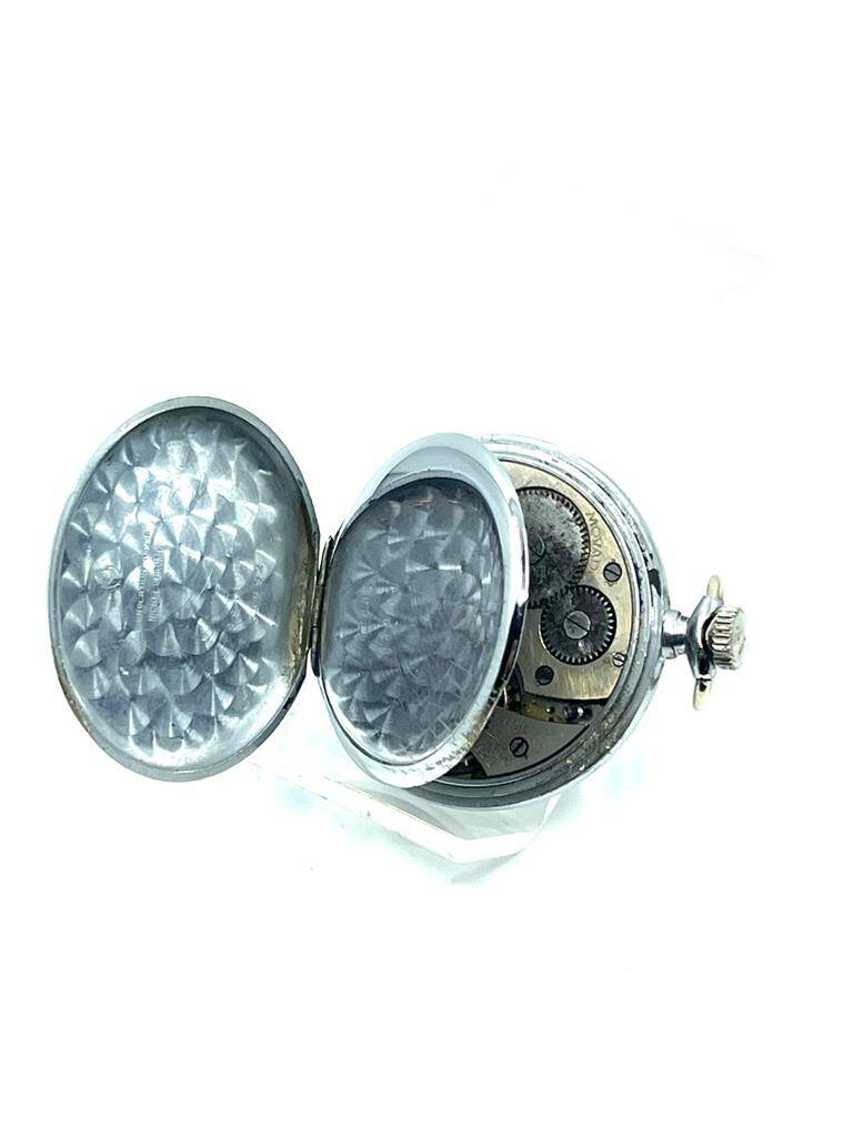 Movado Metal Kasa Kurmalı Cep Saati SAA069 - 6