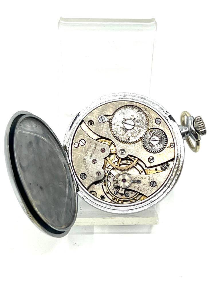 Movado Metal Kasa Kurmalı Cep Saati SAA069 - 5