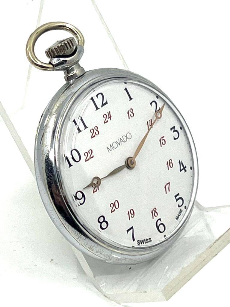 Movado Metal Kasa Kurmalı Cep Saati SAA069 - 2