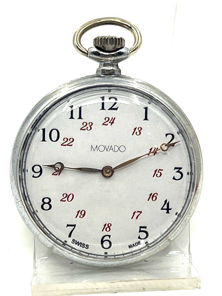 Movado Metal Kasa Kurmalı Cep Saati SAA069 - 1