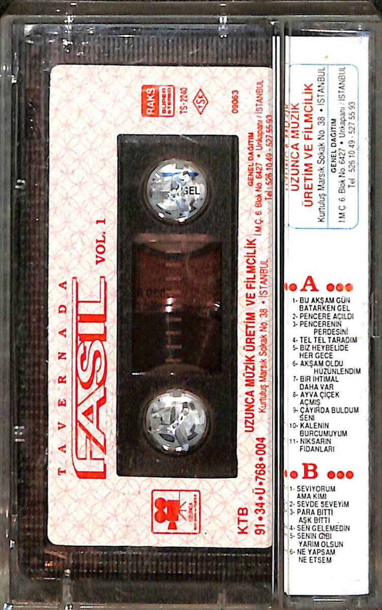 Tavernada Fasıl Vol.1 Kaset (İkinci El Kaset) KST29813 - 2
