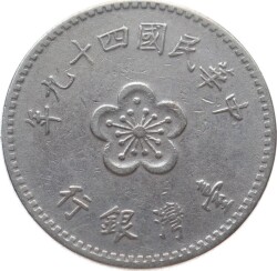 Tayvan 1 Dolar 1975 ÇÇT YMP11045 - 2