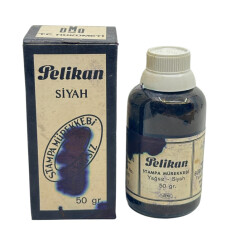 T.C. Hükümeti Pelikan Siyah Stampa Mürekkebi (Dolu Şişe) (N) AOB4362 - 1