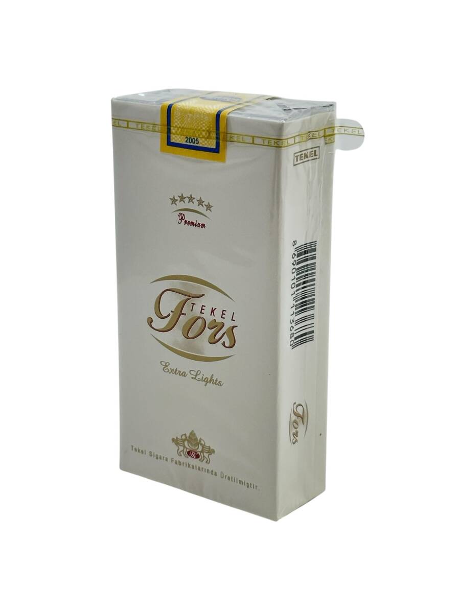  TC Tekel İdaresi Tekel Fors Extra Lights Açılmamış Dolu Paket Sigara AOB4564 - 3