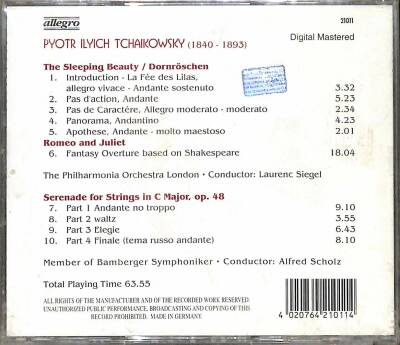 Tchaikovsky Ballet Works VCD VCD25293 - 2