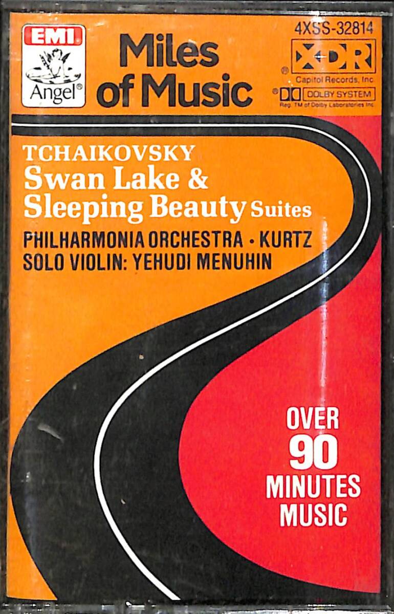 Tchaikovsky Swan Lake & Sleeping Beauty Suites - Philharmonia Orchestra - Kurtz Solo Violin: Yehudi Menuhin Kaset (İkinci El) KST29088 - 1