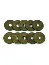 T.Cumhuriyeti 1 Kuruş 10 Adet Lot Haliyle TCM3000 - Gökçekoleksiyon